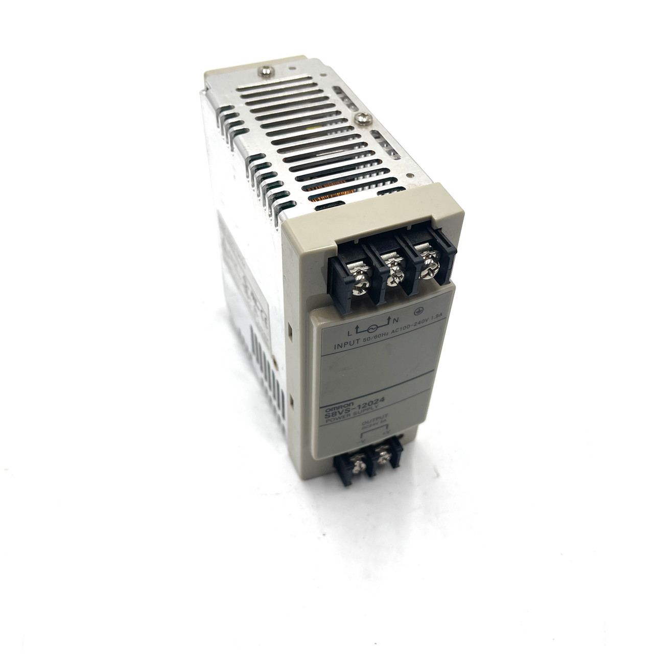 DIN Rail Power Supply S8VS-12024 Omron 24VDC 120W *Used* - Axxa